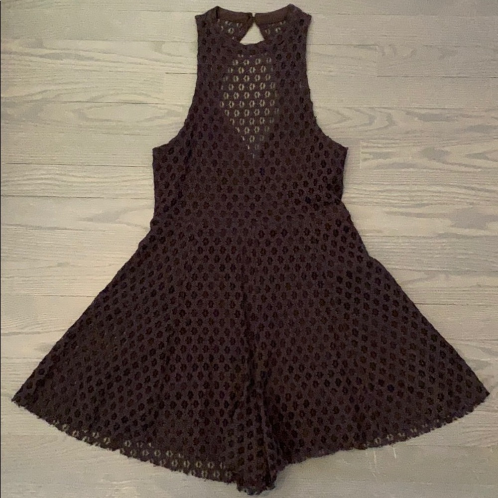 Dark Gray Lace Romper size Medium